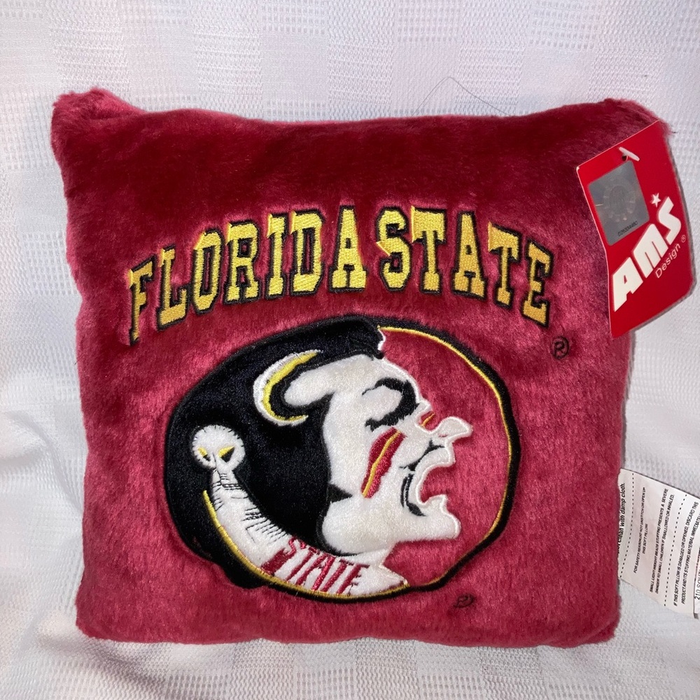 Florida State Seminoles Square Fuzzy Pillow